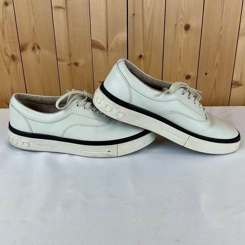 Salvatore Ferragamo Women's Ripley 2 Sneakers, Cream - Size 9M
